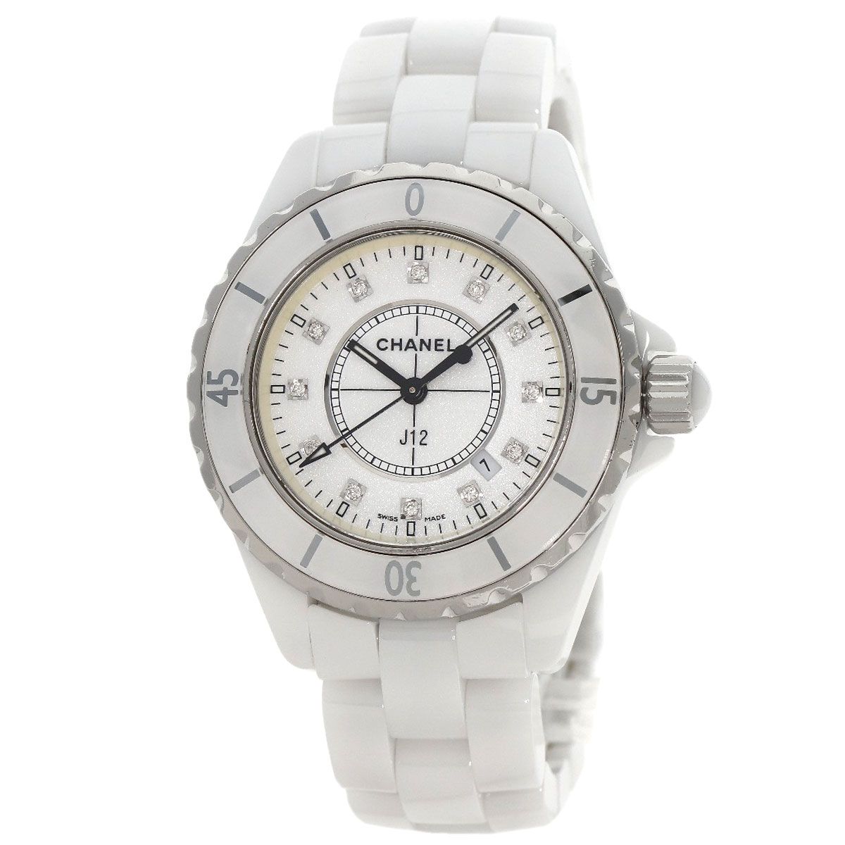 Chanel 33 Diamond Watch Ceramic