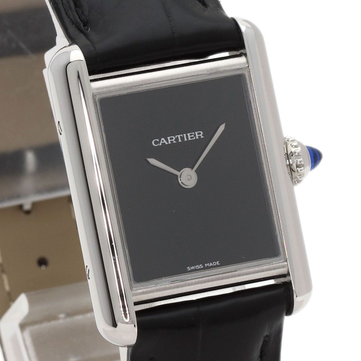 Cartier Tank Must SM Watch SS Leather — view 4