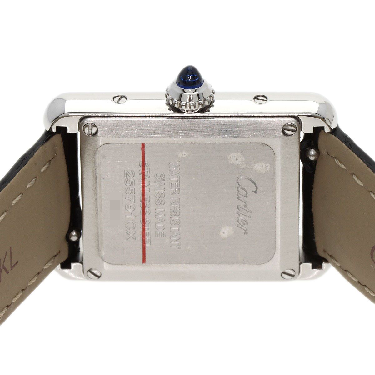 Cartier Tank Must SM Watch SS Leather — view 7