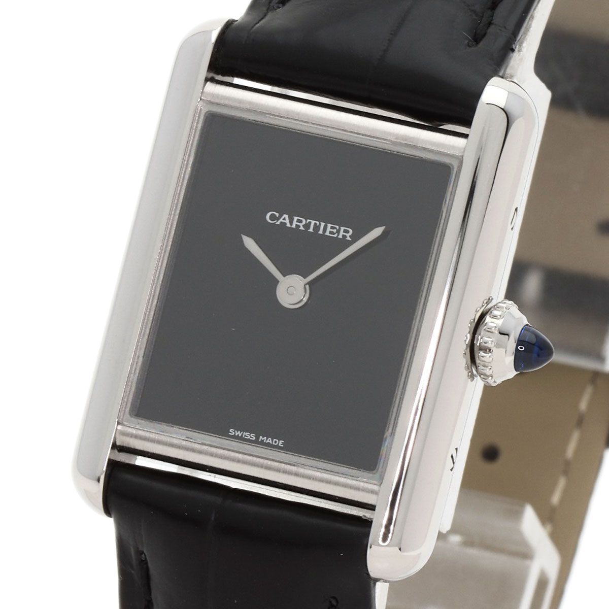Cartier Tank Must SM Watch SS Leather — view 3