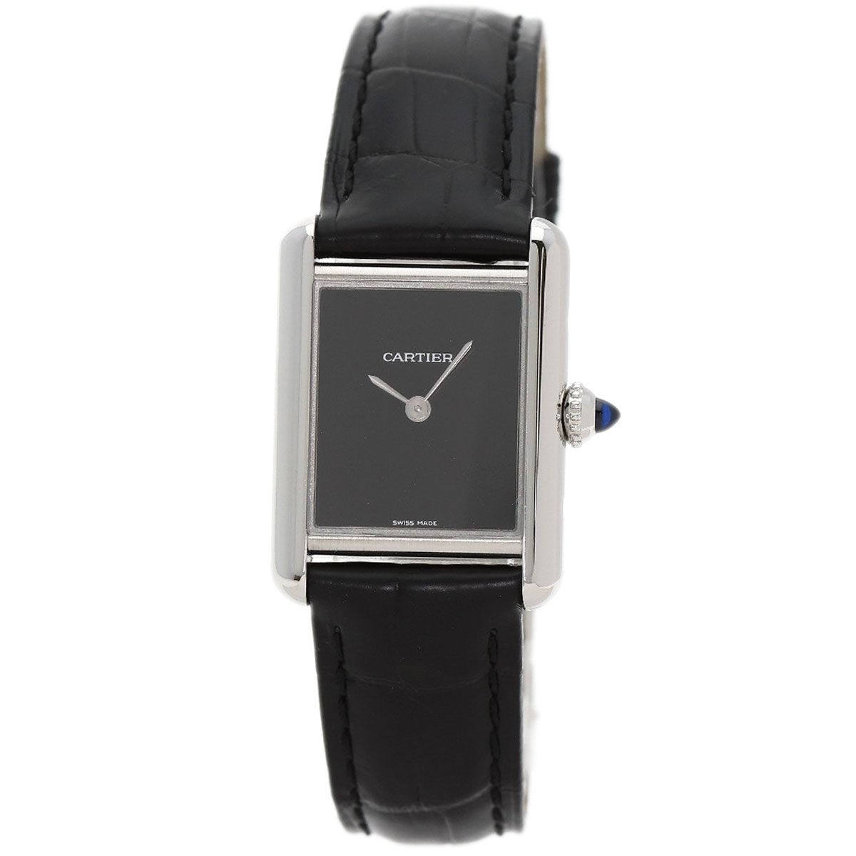 Cartier Tank Must SM Watch SS Leather