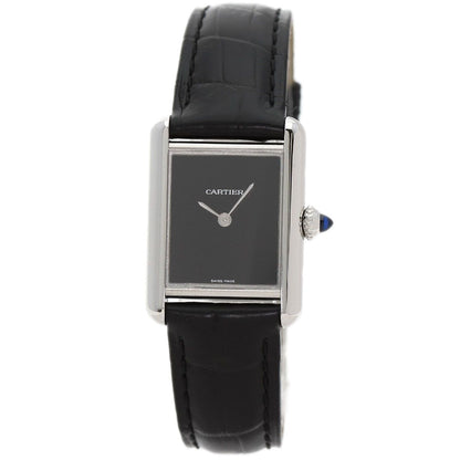 Cartier Tank Must SM Watch SS Leather