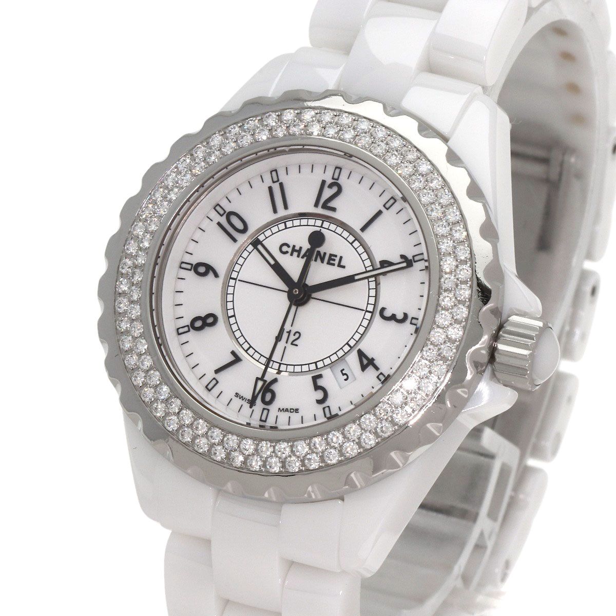 Chanel 33 Bezel Diamond Watch Ceramic — view 3