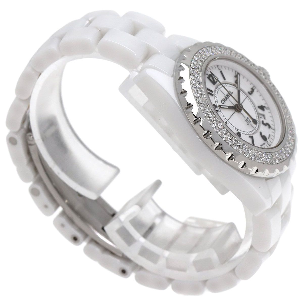 Chanel 33 Bezel Diamond Watch Ceramic — view 2