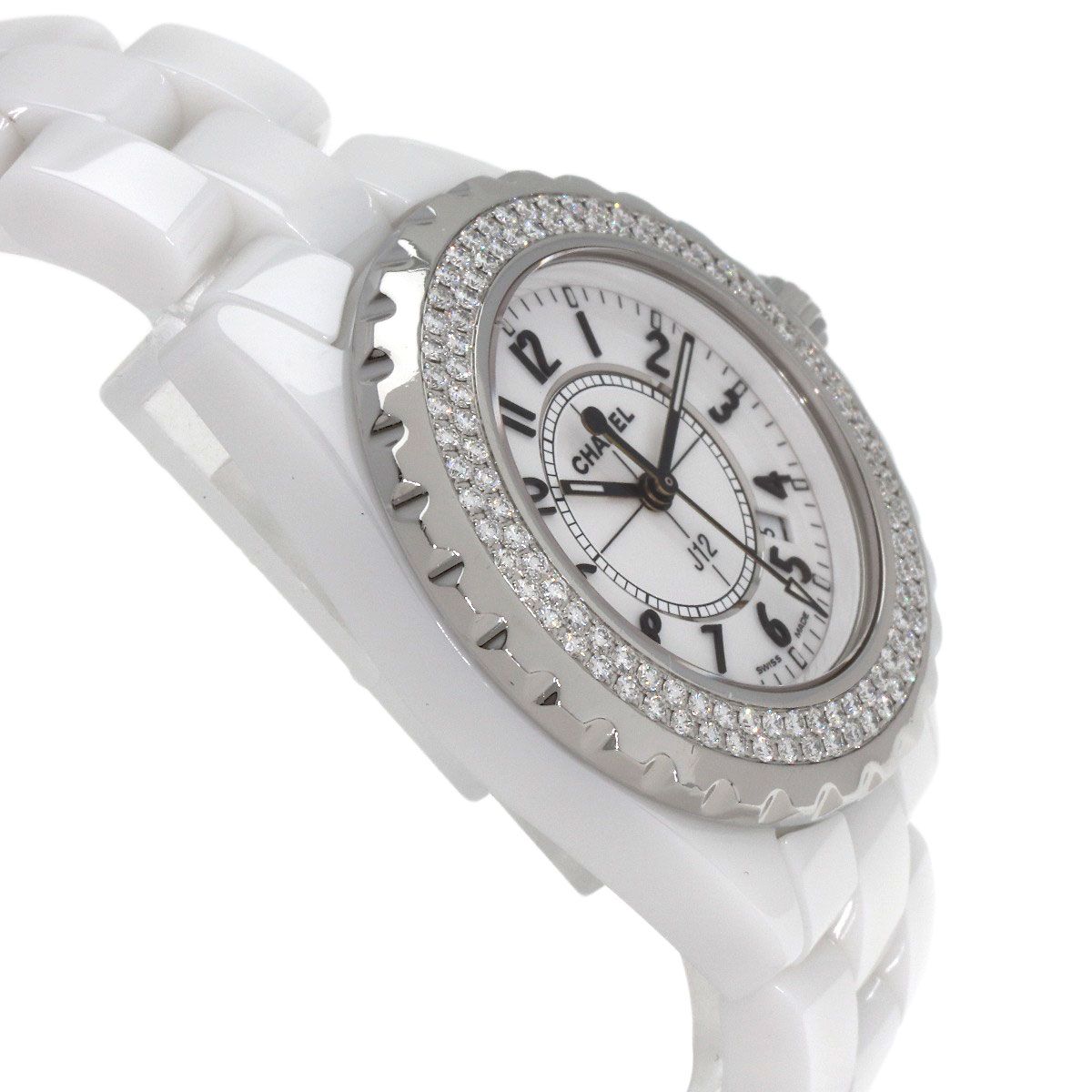 Chanel 33 Bezel Diamond Watch Ceramic — view 6