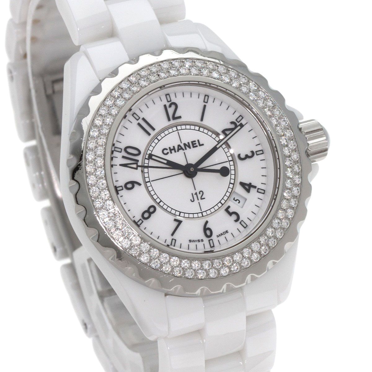 Chanel 33 Bezel Diamond Watch Ceramic — view 4