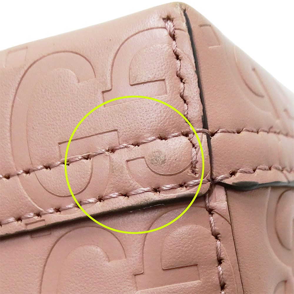 Gucci 2-Way Shoulder Bag Marais the Super Pink Handheld Crossbody Small Logo — view 9