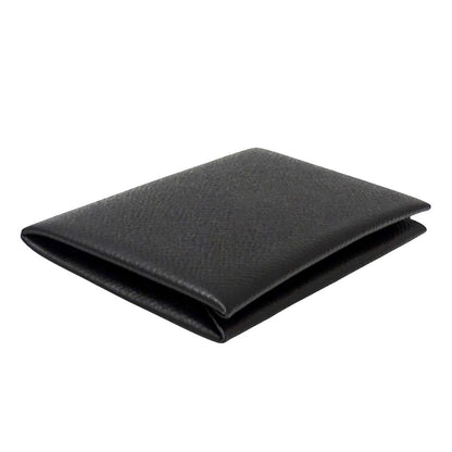 Hermes Card Case Calvi Veau Epsom Black Silver Business Holder — view 3