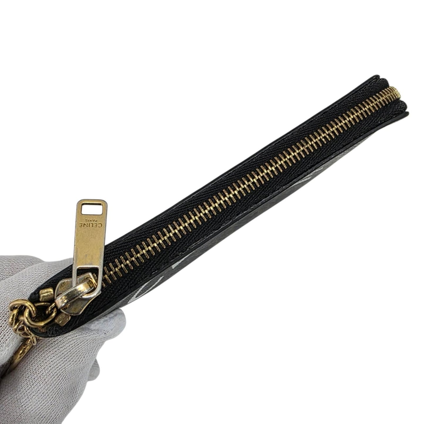 Celine Triomphe Key Ring Coin Case — view 3