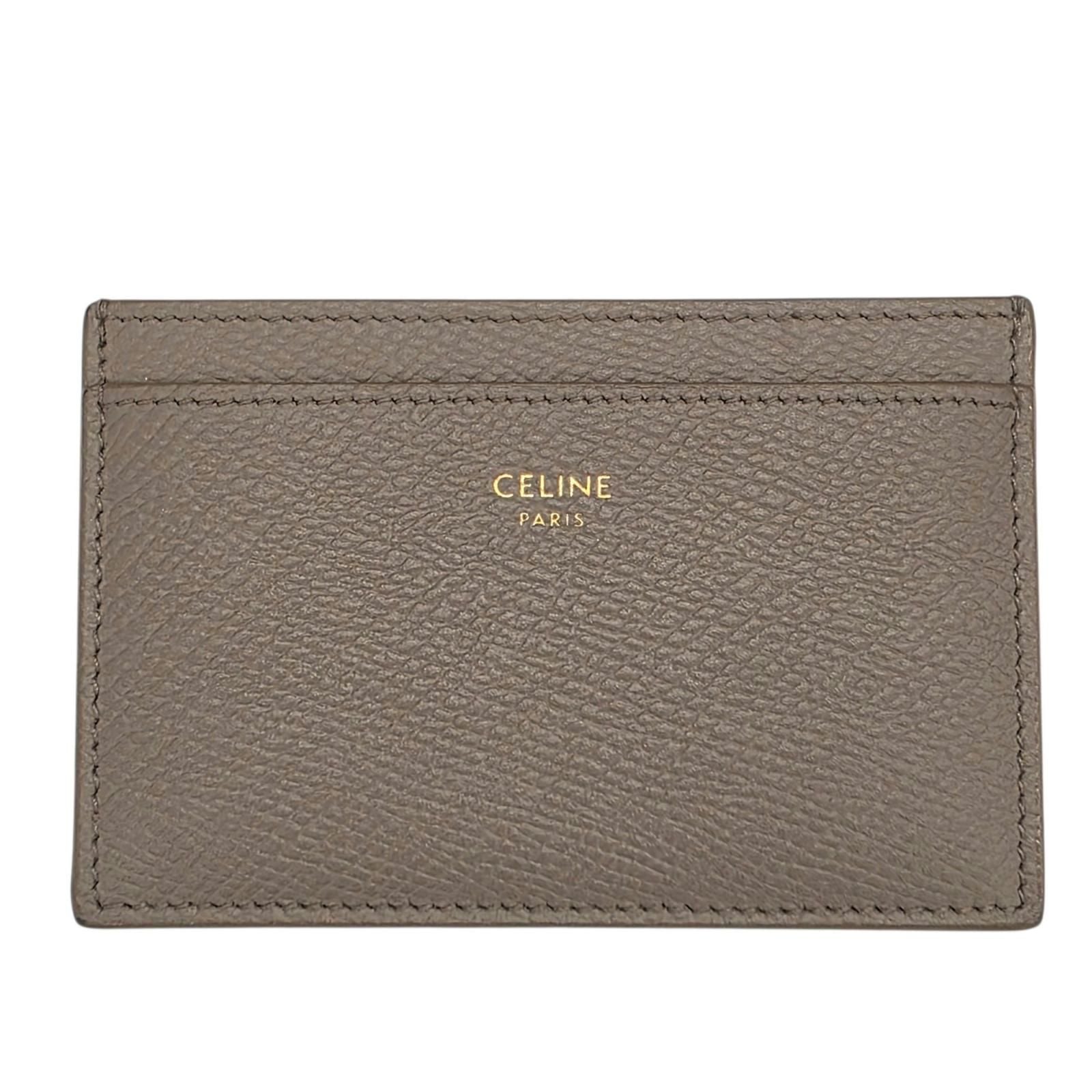 Celine Card Case Card Holders Gray