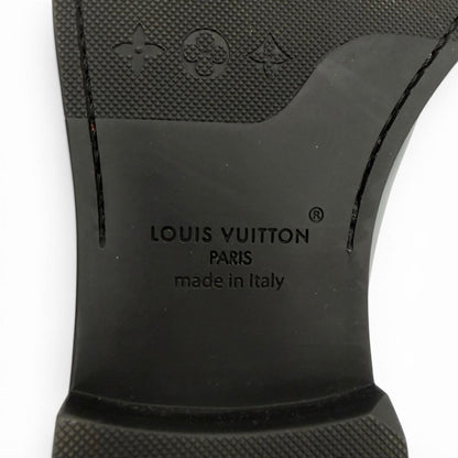 Louis Vuitton Damier Gradient Mini Star Line Lace Up Leather Shoes Black 8 — view 8
