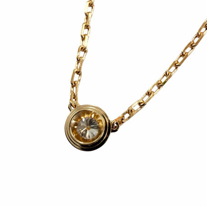Cartier Damier SM Small Brilliant Cut Necklace Pink Gold — view 4