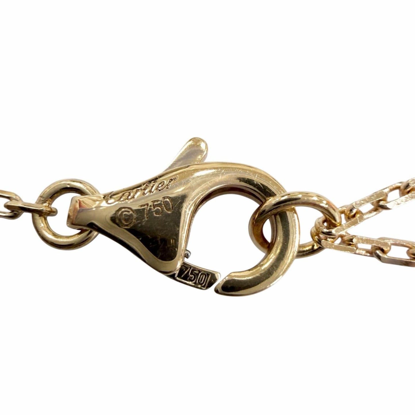Cartier Damier SM Small Brilliant Cut Necklace Pink Gold — view 8