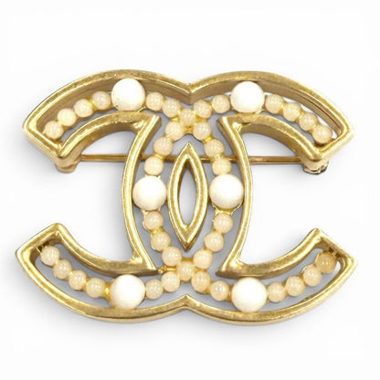 Chanel Vintage CC Logo Brooch