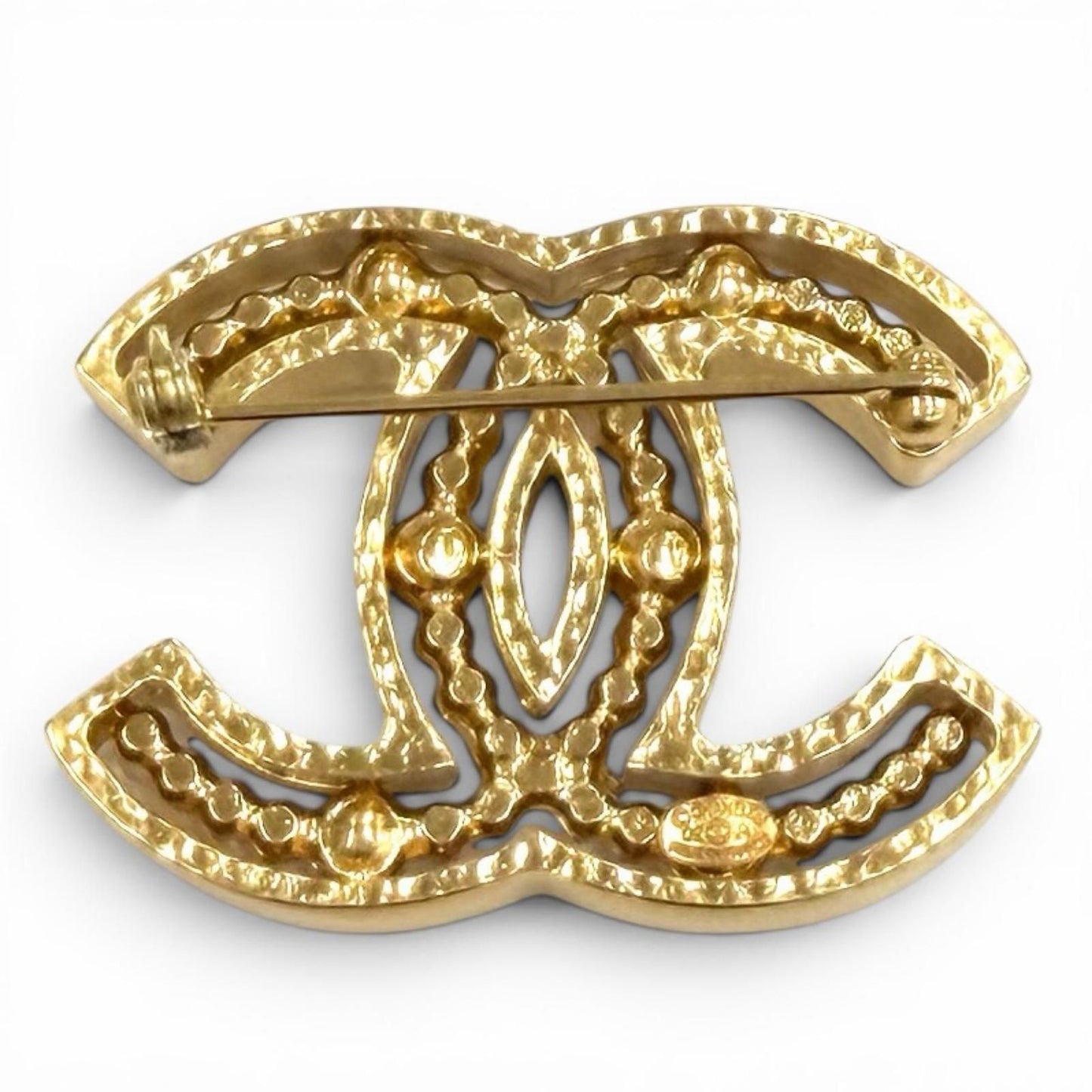 Chanel Vintage CC Logo Brooch — view 2