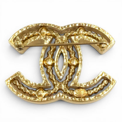 Chanel Vintage CC Logo Brooch — view 2