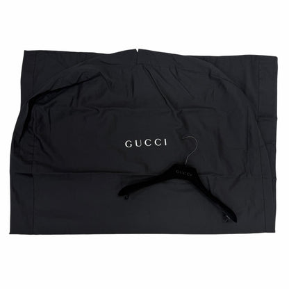 Gucci 657 Era Leather Zip UP Long Length Coat Dark Gray 42 Garment — view 6