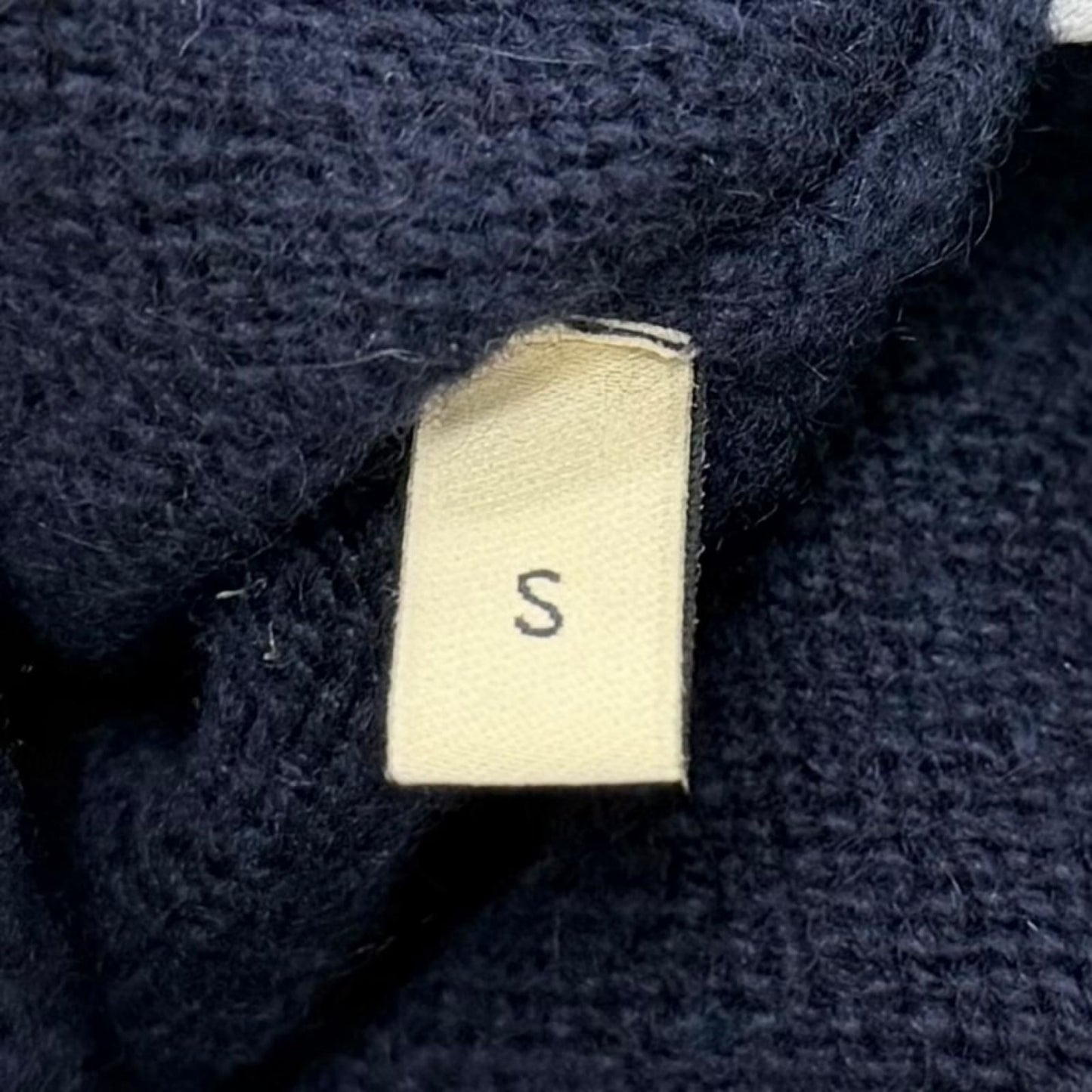 Gucci Cashmere with Horsebit Crew Neck 3/4 Sleeves Knit Sweater Navy S Recommend — view 7