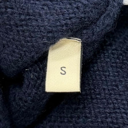 Gucci Cashmere with Horsebit Crew Neck 3/4 Sleeves Knit Sweater Navy S Recommend — view 7