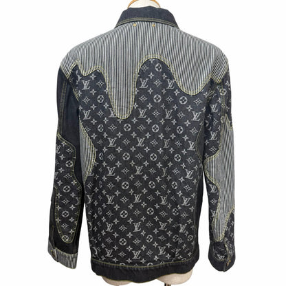 Louis Vuitton Cotton 100% SS Monogram Denim Jacket Indigo Blue 44 — view 4