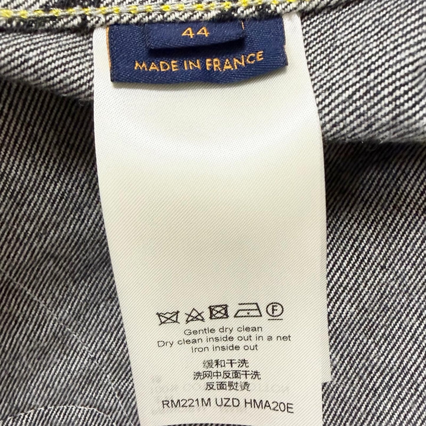 Louis Vuitton Cotton 100% SS Monogram Denim Jacket Indigo Blue 44 — view 8