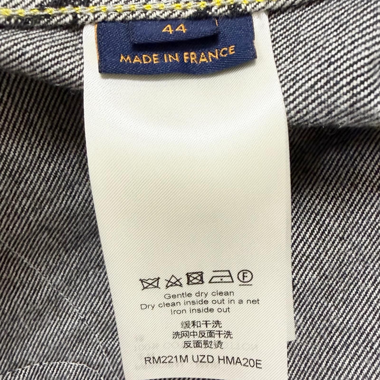 Louis Vuitton Cotton 100% SS Monogram Denim Jacket Indigo Blue 44 — view 8