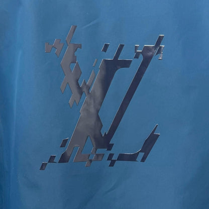 Louis Vuitton Back LV Logo Hooded Mountain Hoodie Blue 50 — view 6