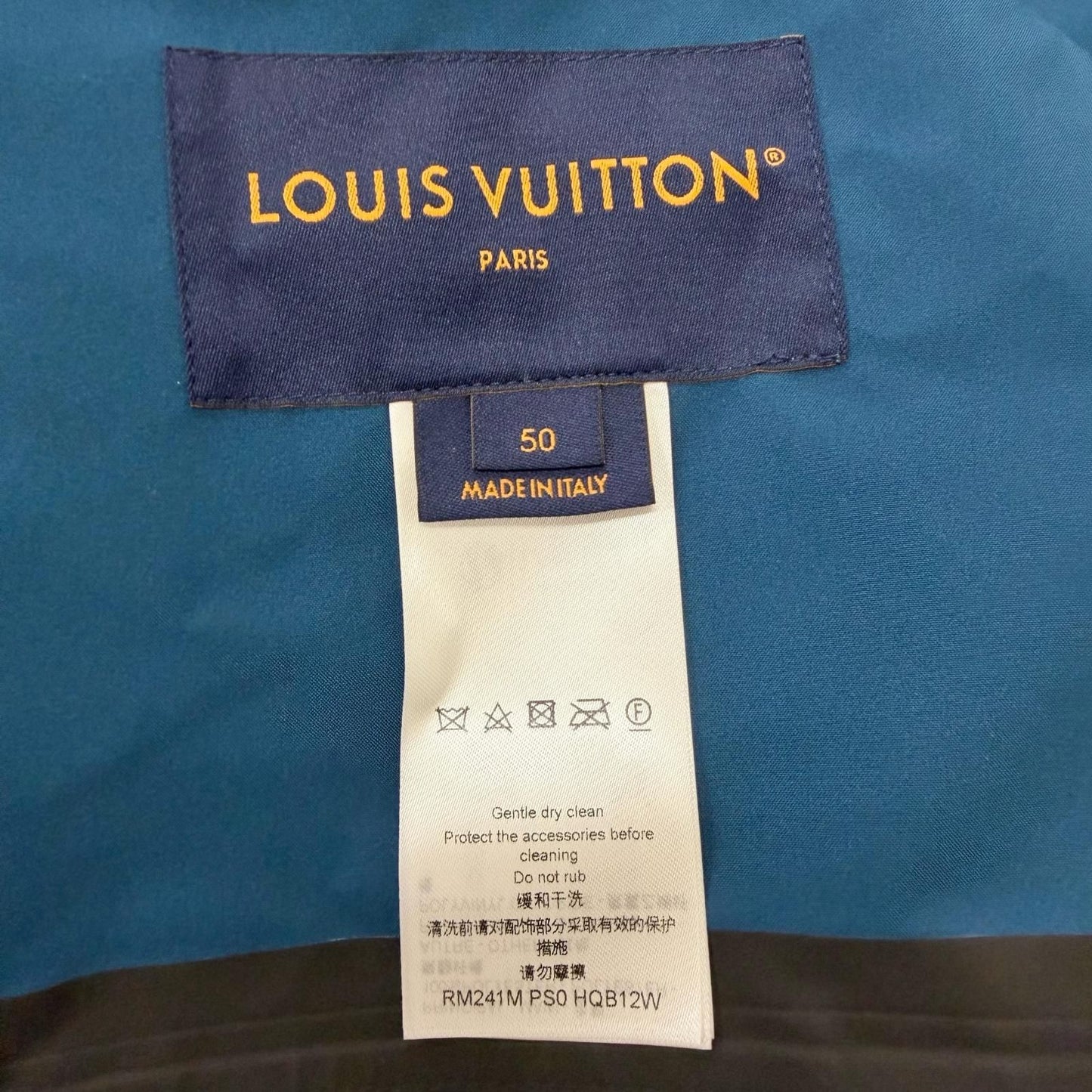 Louis Vuitton Back LV Logo Hooded Mountain Hoodie Blue 50 — view 8