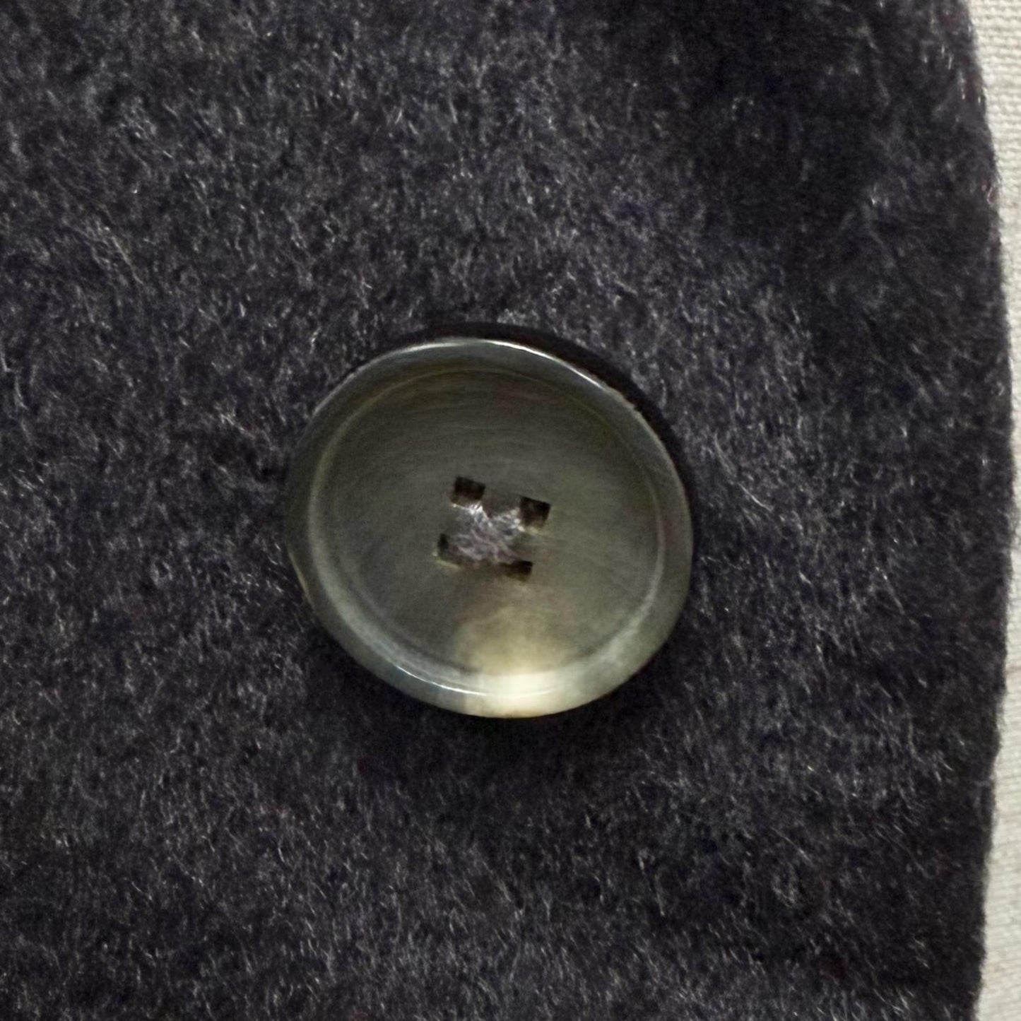 Louis Vuitton Cashmere Lining Damier Pattern Long Chesterfield Coat Charcoal — view 6