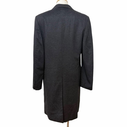 Louis Vuitton Cashmere Lining Damier Pattern Long Chesterfield Coat Charcoal — view 4