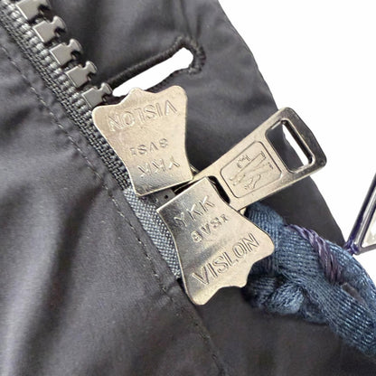 Moncler Reims Giubbotto Leather Logo Patch Hooded Down Jacket Black 1 Hanger — view 7