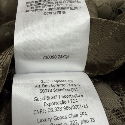 Gucci Adidas Checkered Logo Gold Button Color Coat Khaki 48 Garment Hanger — view 9