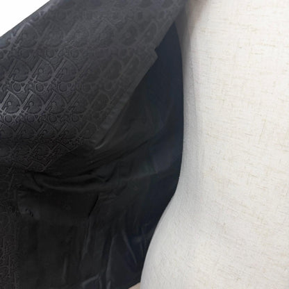 Dior Homme Silk Blend Oblique All Over Pattern Single Terre Jacket Black 46 — view 5