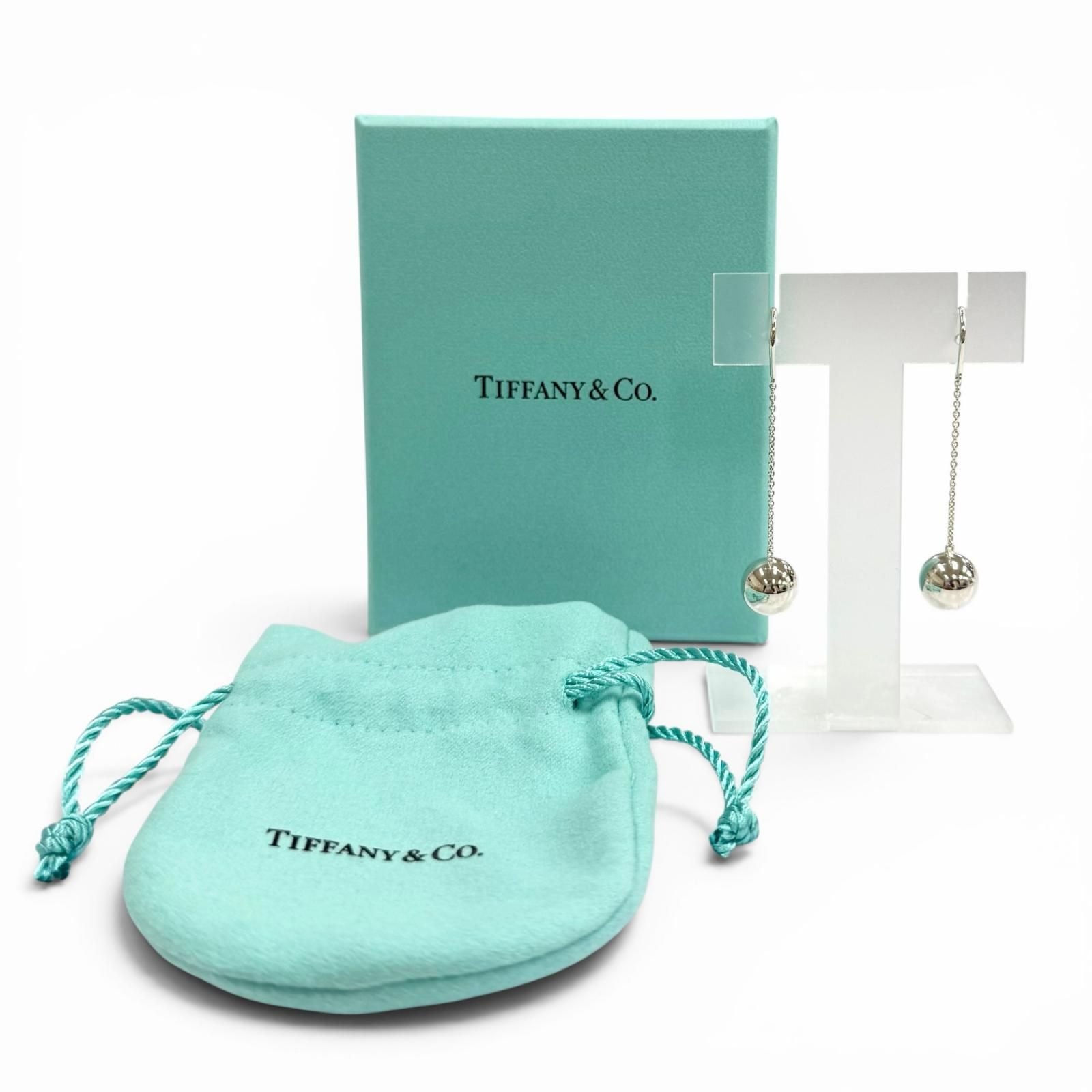 Tiffany & Co Ball Earrings 925 Silver — view 2