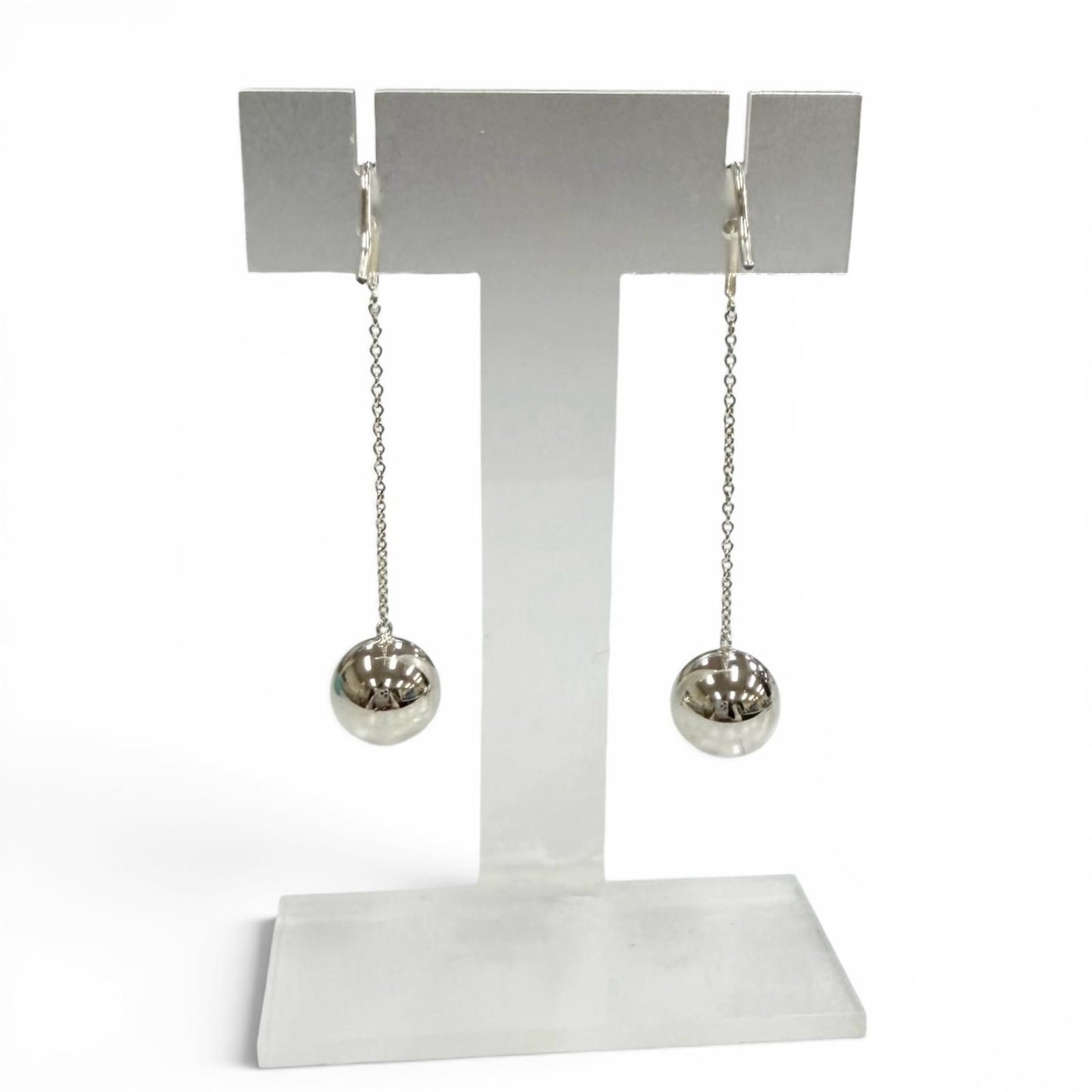 Tiffany & Co Ball Earrings 925 Silver — view 4