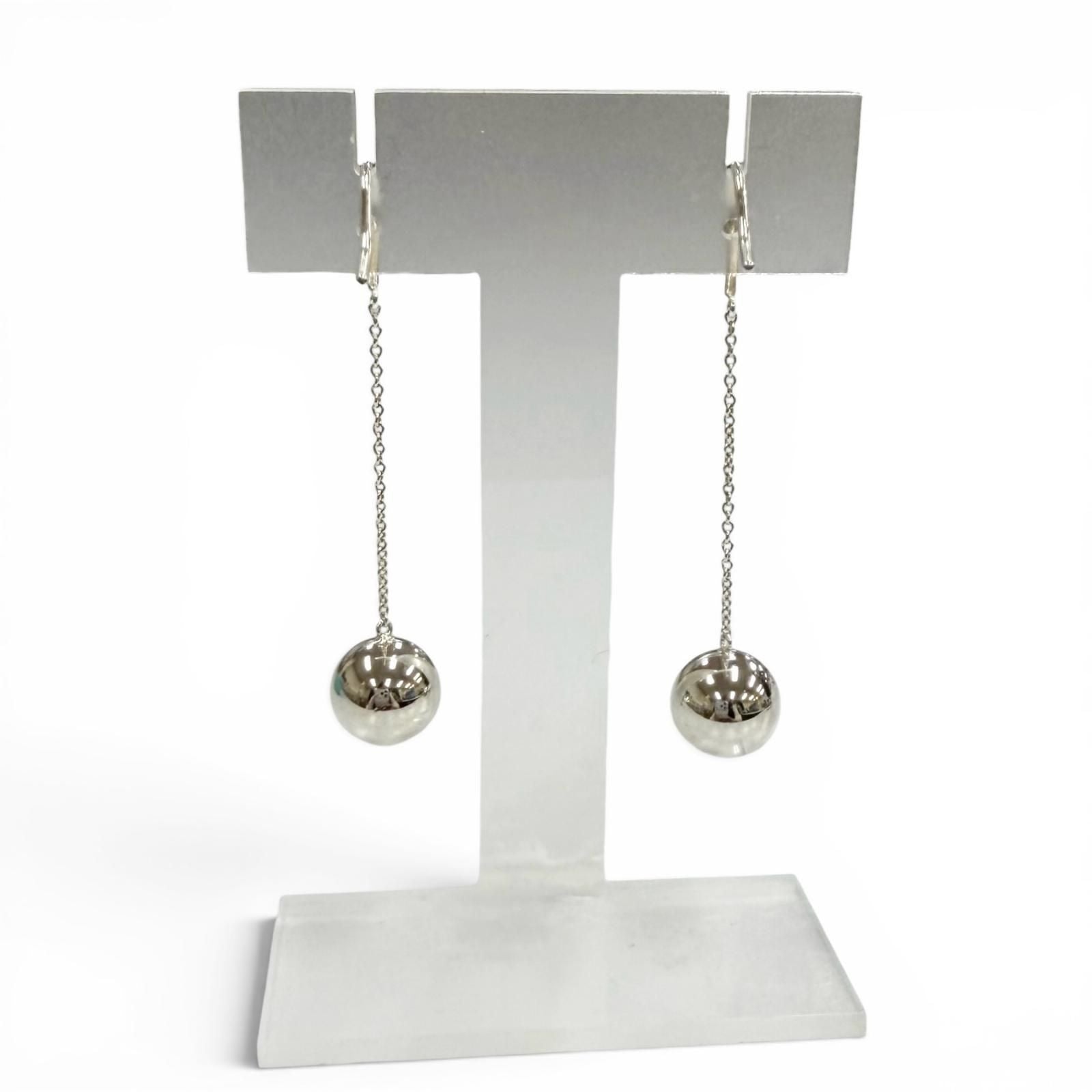 Tiffany & Co Ball Earrings 925 Silver — view 4