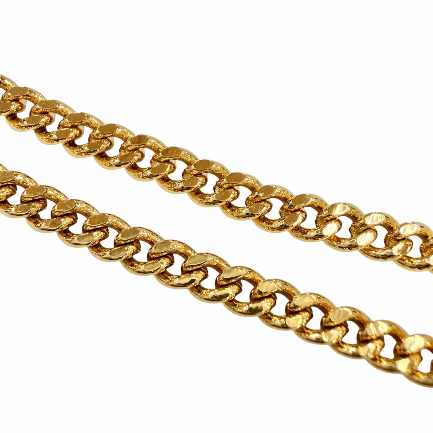Prada Metal Bracelet Triangle Logo Chain Gold — view 5