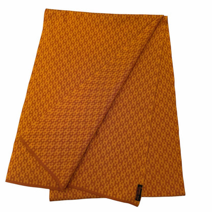 Hermes Vintage Silk 100% Pattern Scarf Orange — view 3