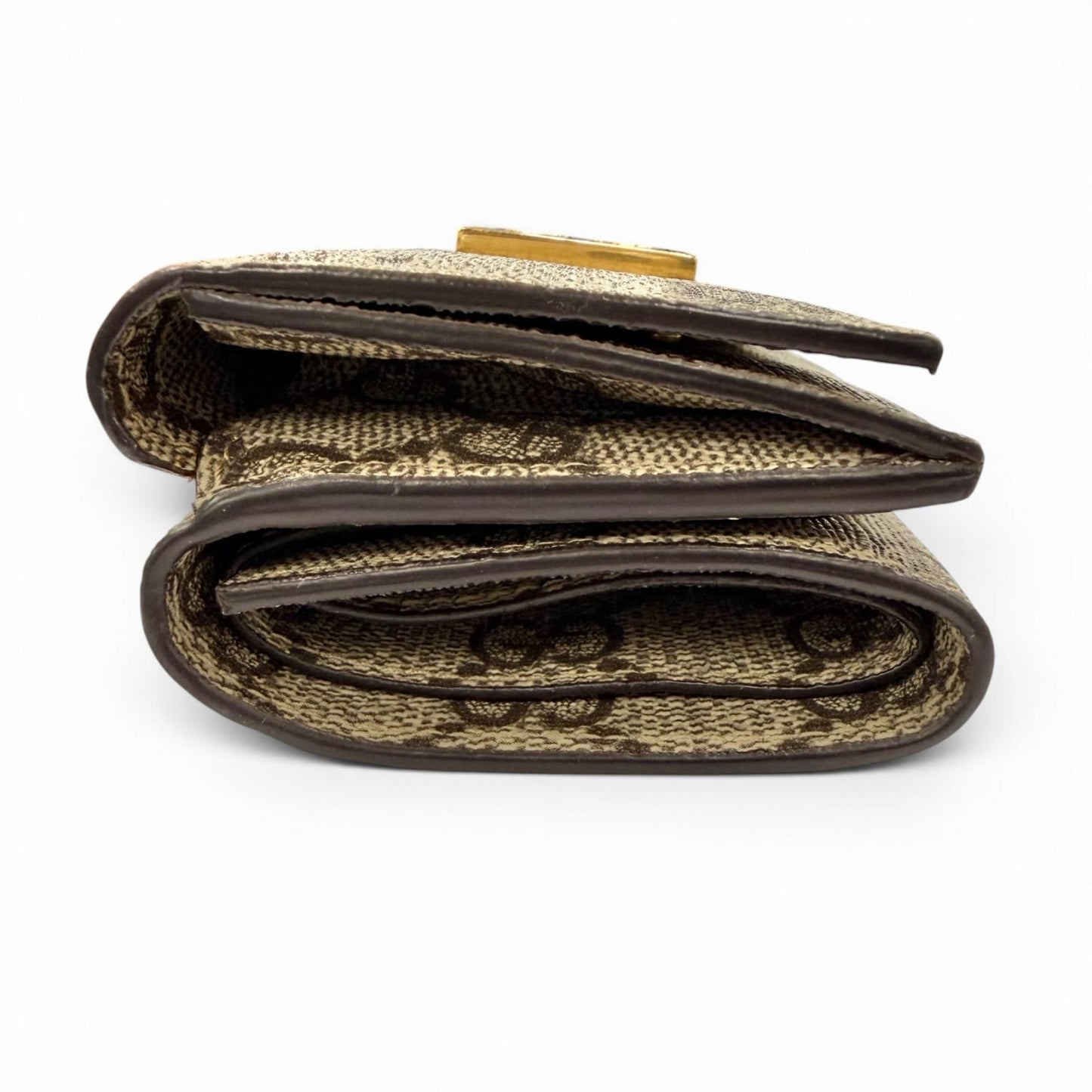 Gucci GG Supreme Canvas the Hacker Project Compact Wallet with Logo Plate — view 4