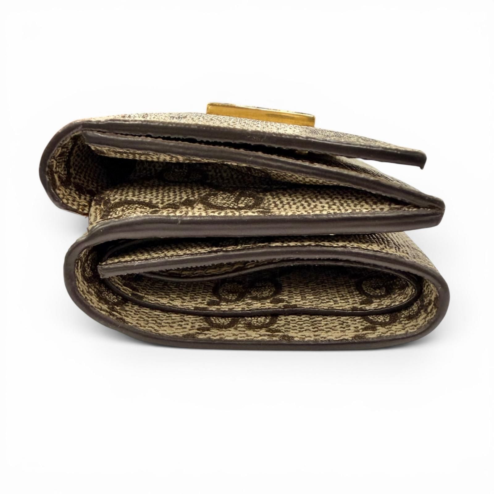 Gucci GG Supreme Canvas the Hacker Project Compact Wallet with Logo Plate — view 4
