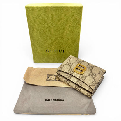 Gucci GG Supreme Canvas the Hacker Project Compact Wallet with Logo Plate — view 2