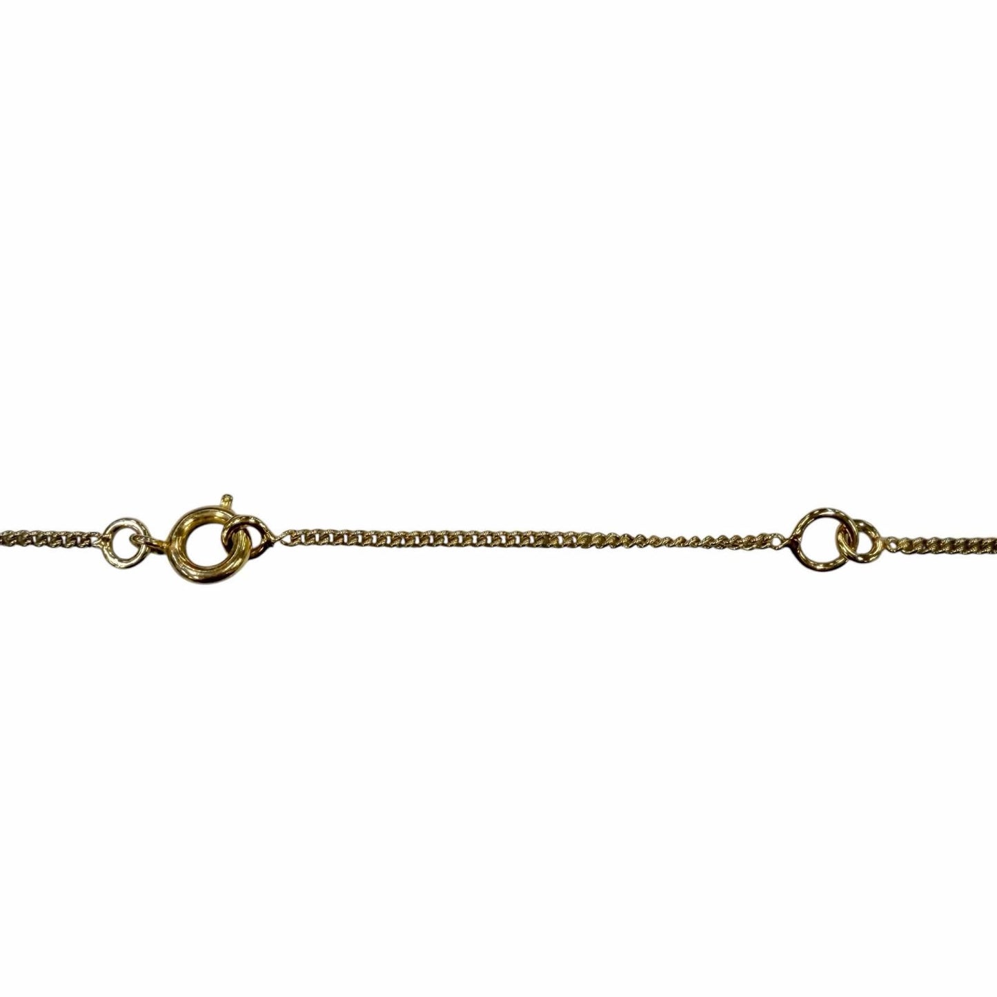 Celine Vintage Triomphe Blason Rhinestone Necklace Gold — view 6