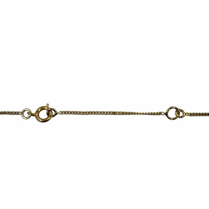 Celine Vintage Triomphe Blason Rhinestone Necklace Gold — view 6