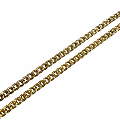 Celine Vintage Triomphe Blason Rhinestone Necklace Gold — view 4