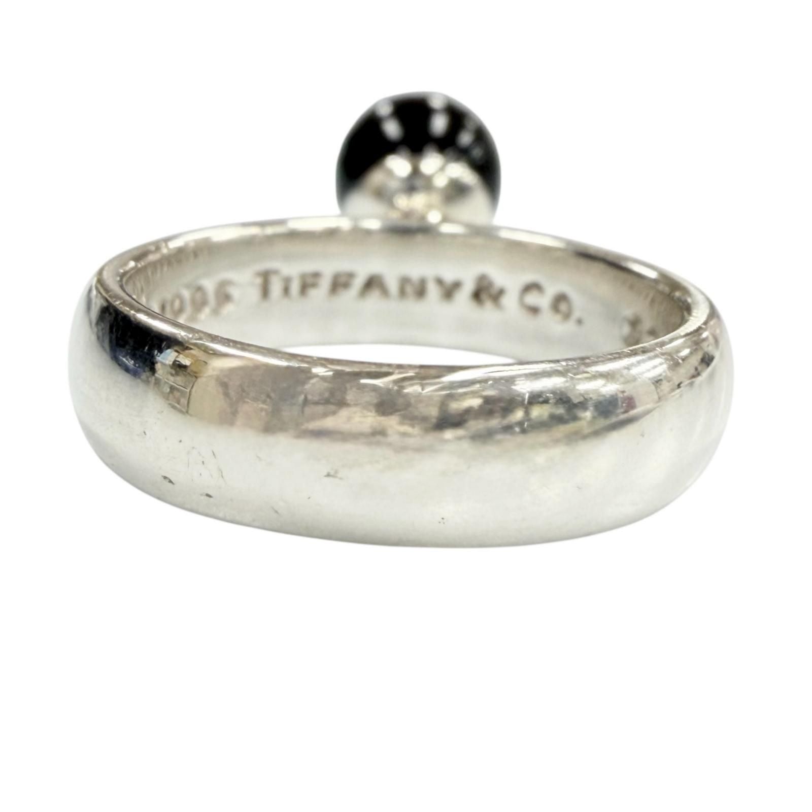 Tiffany & Co 925 Onyx Ring Silver Black — view 5