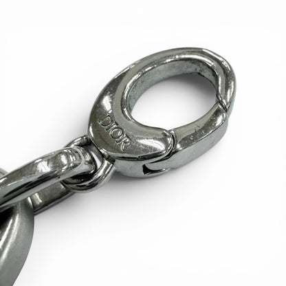 Dior Homme CD Chain Link Necklace Silver Matte — view 5