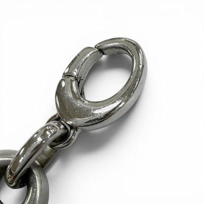 Dior Homme CD Chain Link Necklace Silver Matte — view 6