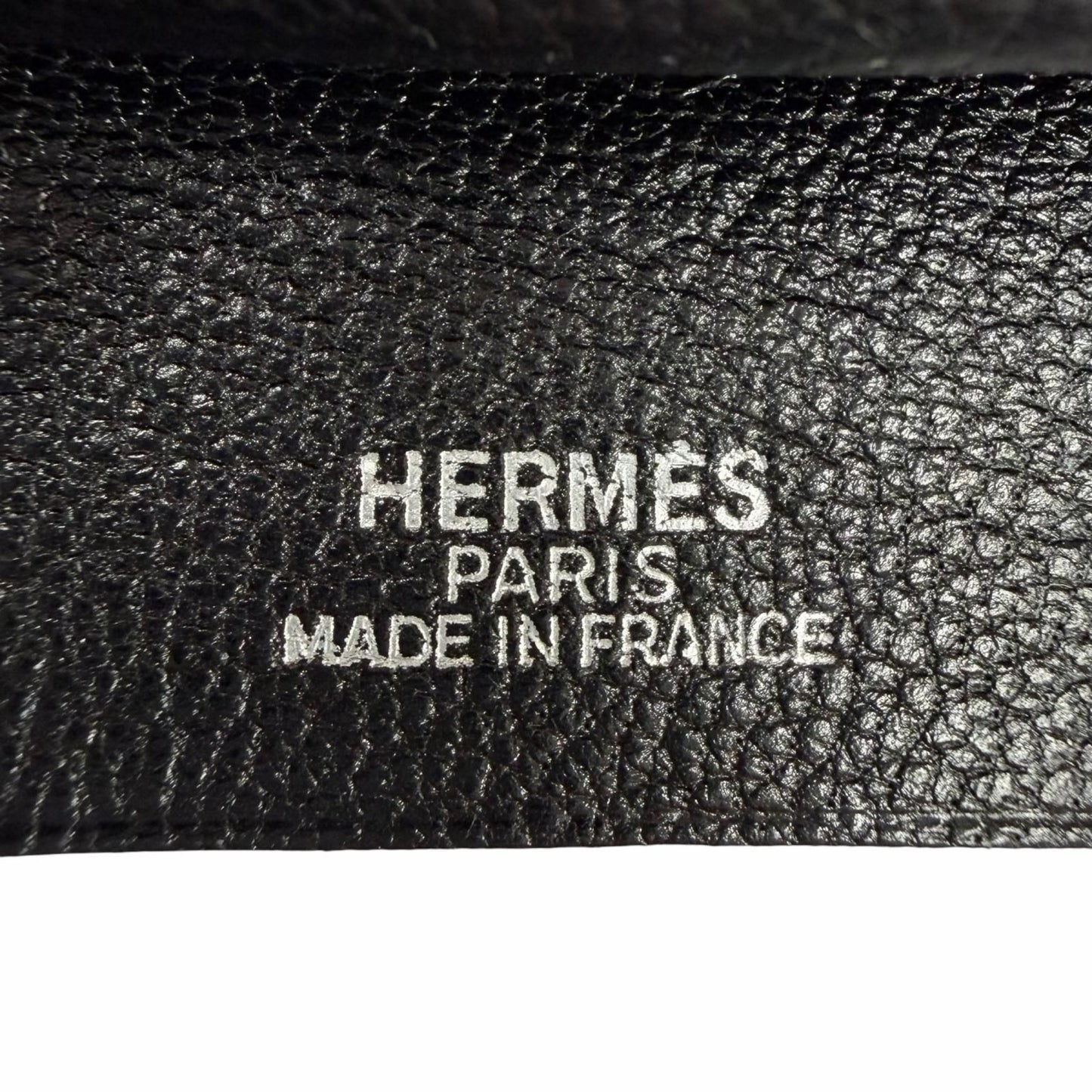 Hermes Leather Silver Martin Margiela Era Clochette Necklace Black — view 7