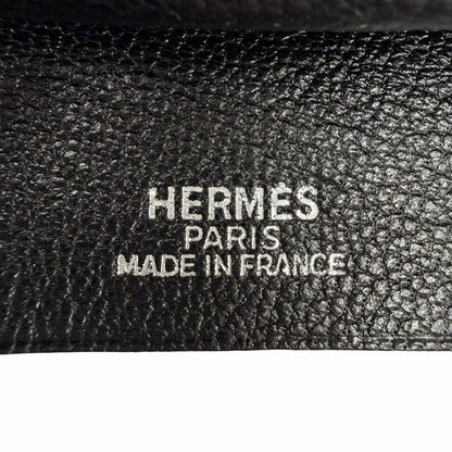 Hermes Leather Silver Martin Margiela Era Clochette Necklace Black — view 7