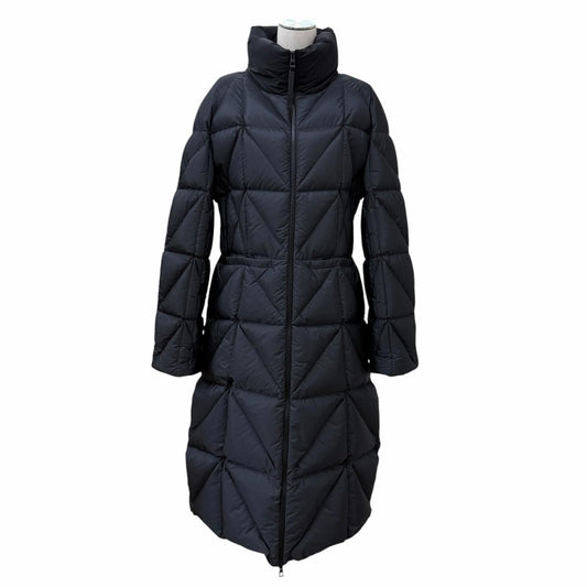 Moncler Cerise Logo Patch Stand Color Zip Up Coat Black 4